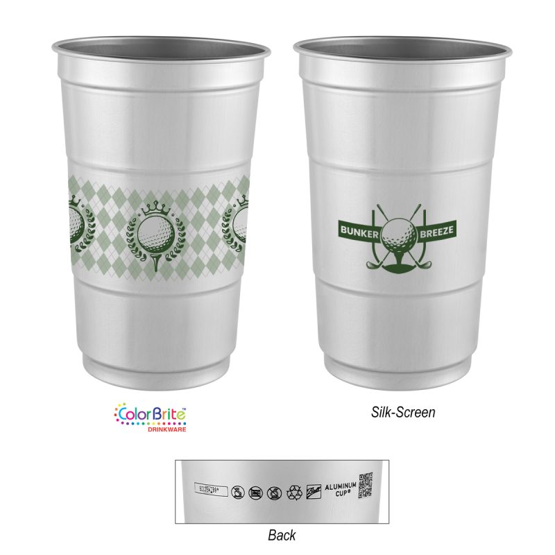 Custom 24 Oz. Top Cup Aluminum Cup