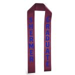 Custom 3W x 45L Badge Satin Stole - Brilliance - 2