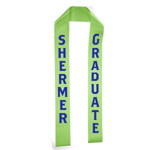 Custom 3W x 45L Badge Satin Stole - Brilliance