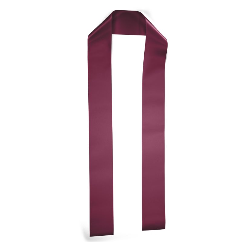 Custom 3W x 45L Badge Satin Stole - Sparkle - 3