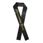 Custom 3W x 52L Badge Satin Sash - Small - Brilliance - 6