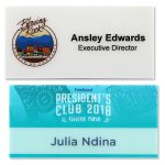 Custom Apollo Full Color Plastic Name Badge (1.5"x3")