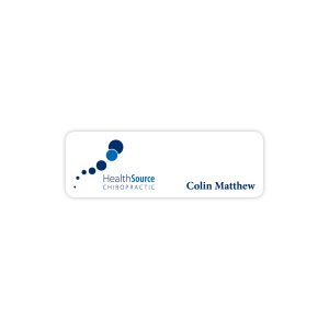Custom Aspen Metal Standard Name Badge (Standard Size 1" x 3")