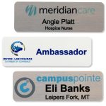 Custom Athena Aluminum Metal Name Badge (1"x3")