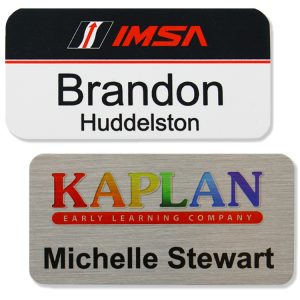 Custom Athena Aluminum Metal Personalized Name Badge (1.5"x3")