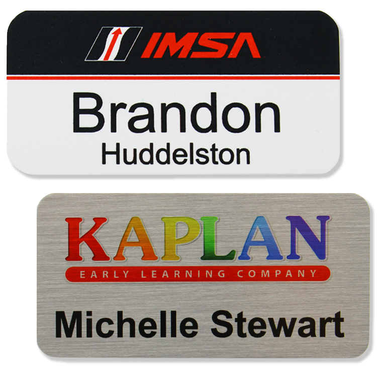 Athena-Aluminum-Metal-Personalized-Name-Badge-15x3-ATHENA2S Custom Athena Aluminum Metal Personalized Name Badge (1.5"x3")