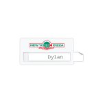 Custom Atlanta Reusable Economy Name Badge (Standard Size 3" x 1-1/2")