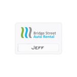 Custom Atlanta Reusable Economy Name Badge (Standard Size 3" x 2")
