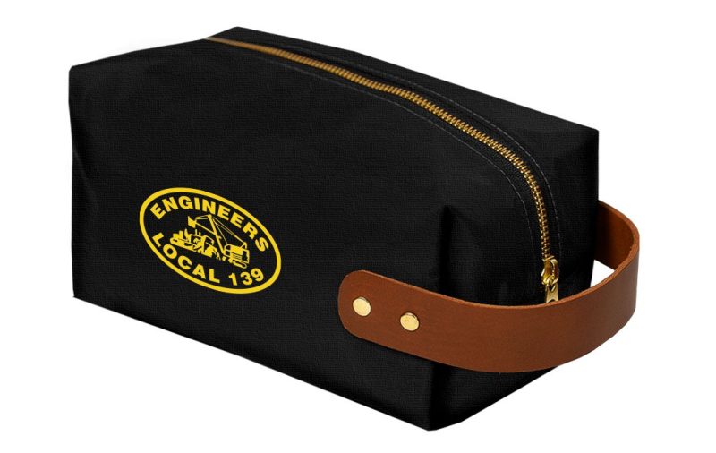 Custom Canvas Dopp Kit with Vegan Leather Handles - 2
