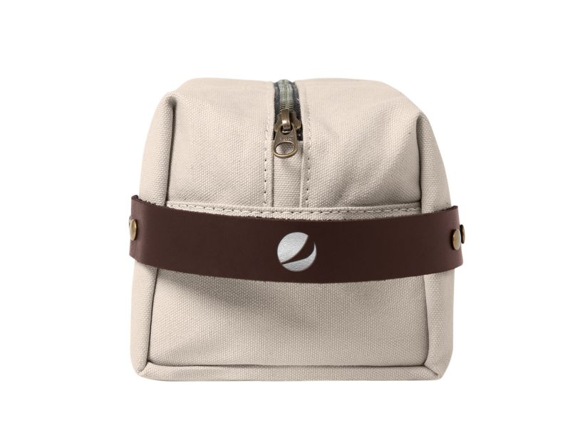 Custom Canvas Leather Dopp Kit | Full Grain Leather | Made in USA - 2