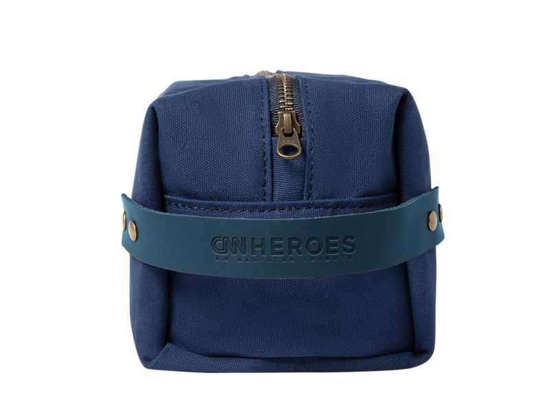 Custom Canvas Leather Dopp Kit | Full Grain Leather | Made in USA - 5