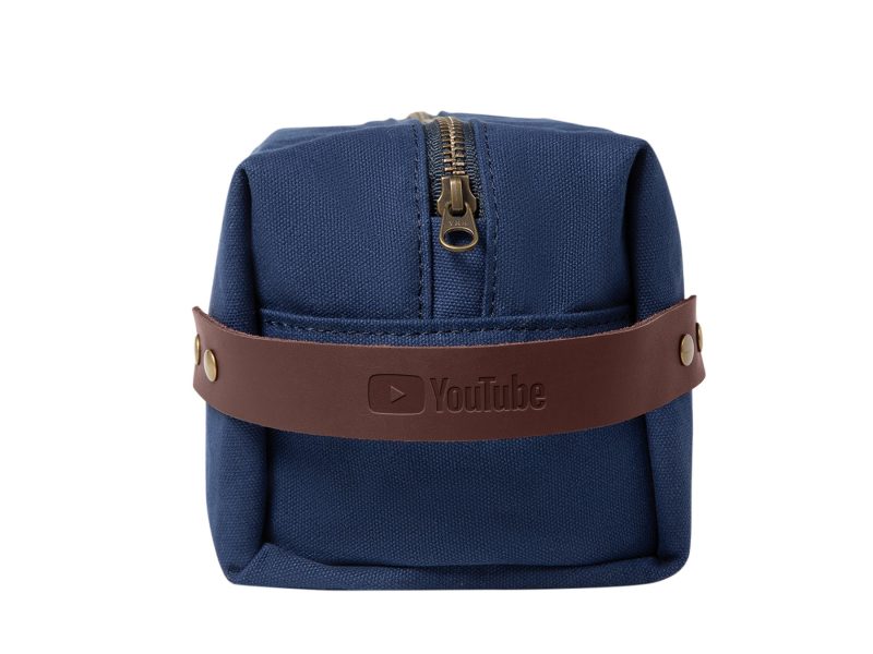 Custom Canvas Leather Dopp Kit | Full Grain Leather | Made in USA - 6