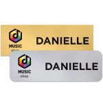 Custom Charleston Plastic Name Badge (Standard Size 1" x 3")
