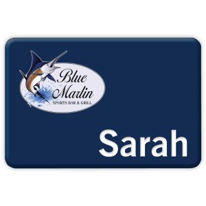 Custom Chicago Plastic Express Name Badge (Standard size 2" x 3")