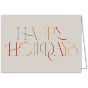 Custom Colorful Holidays Card