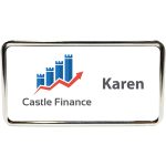Custom Columbus Express Metal Name Badge (standard 3 x 1-5/8) - 2