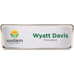 Custom Columbus Express Metal Name Badge (standard 3 x 1) - 1