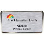 Custom Columbus Metal Name Badge (standard 3 x 1-5/8) - 1