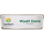 Custom Columbus Metal Name Badge (standard 3 x 1) - 1