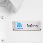 Custom Columbus Metal Name Badge (standard 3 x 1) - 3