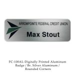 Custom Digital Full Color Aluminum Name Badge