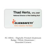 Custom Digital Full Color Aluminum Name Badge - 4