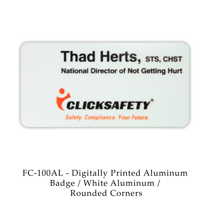 Custom Digital Full Color Aluminum Name Badge - 4