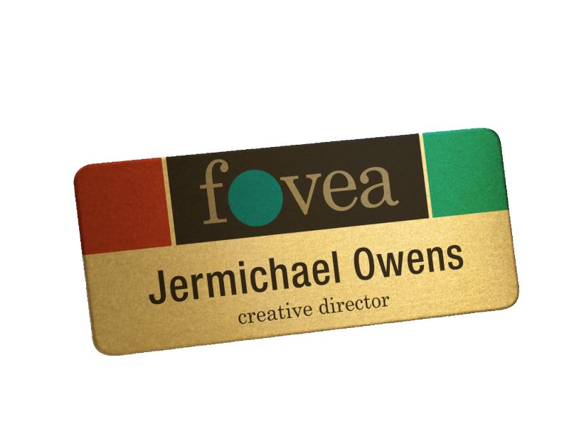 Custom Digitally Printed Metal Name Badge - 6