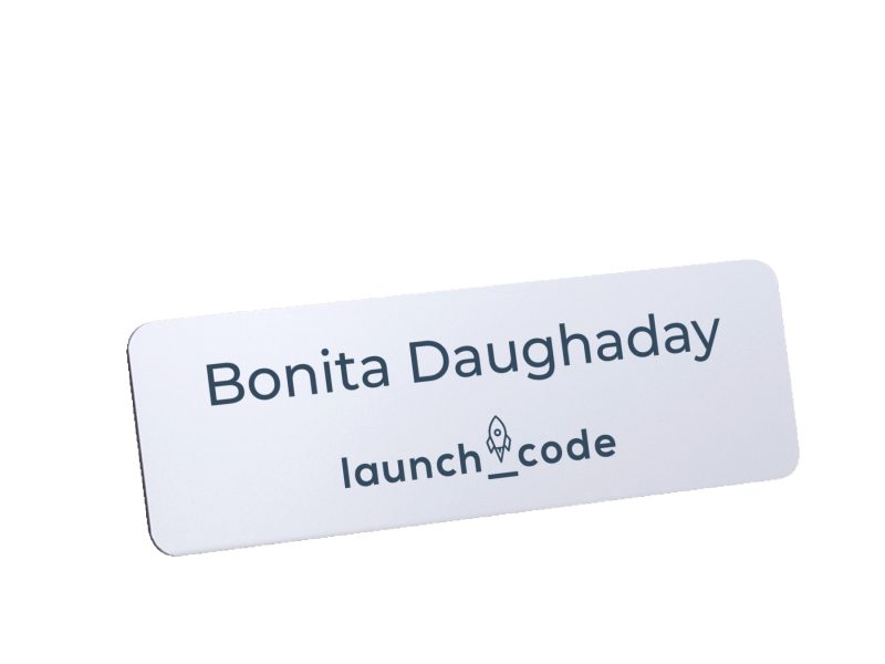 Custom Digitally Printed Plastic Name Badge - 4