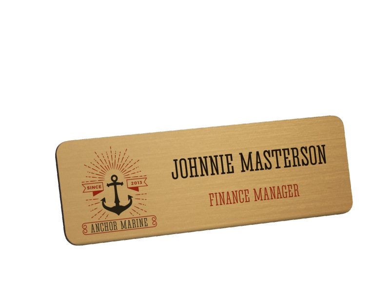 Custom Digitally Printed Plastic Name Badge - 6