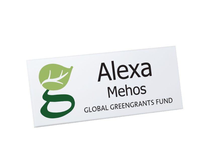 Custom Digitally Printed Plastic Name Badge - 9