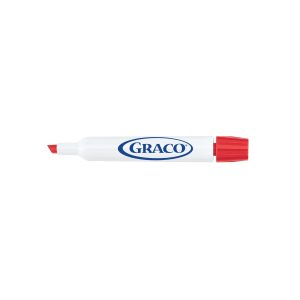 Custom Expo Chisel Point Marker - Red