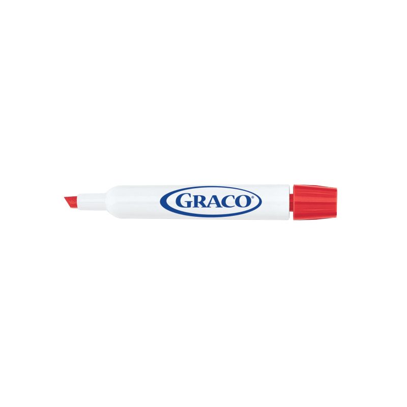 Custom Expo Chisel Point Marker - Red