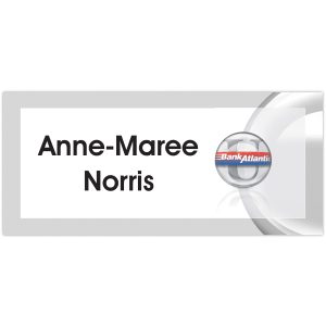 Custom Fort Worth Plastic Name Badge: 3-6 Sq In