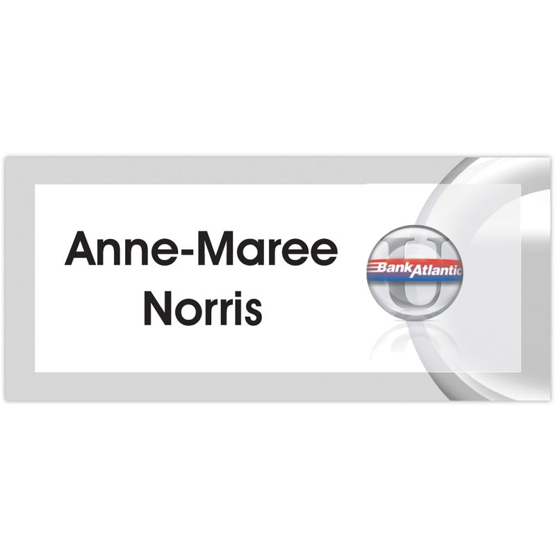 Custom Fort Worth Plastic Name Badge: 3-6 Sq In