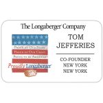 Custom Fort Worth Plastic Name Badge: 6-9 Sq In