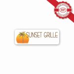Custom Full Color 50 Mil Name Badge (1"X3") Rectangle