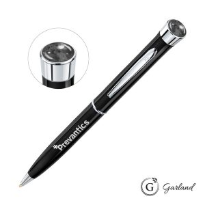 Custom Garland Color Aura Twist Ballpoint Pen - Chrome Accent