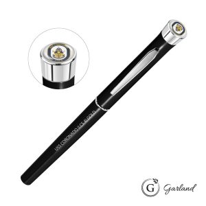 Custom Garland Color Custom Rollerball Pen - Chrome Accent