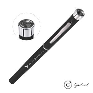 Custom Garland Color Matte Aura Rollerball Pen - Chrome
