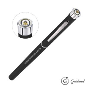 Custom Garland Color Matte Custom Rollerball Pen - Chrome