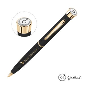 Custom Garland Color Matte Twist Ballpoint Pen - Gold