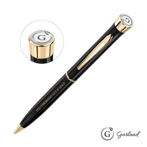 Custom Garland Color Twist Ballpoint Pen - Gold Accent