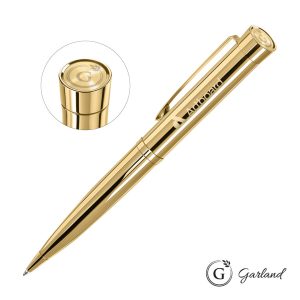 Custom Garland Executive Signature Emblem Twist Pen - Gold