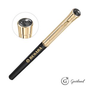 Custom Garland Monogram Aura Rollerball Pen - Gold