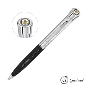 Custom Garland Monogram Custom Twist Ballpoint Pen - Chrome