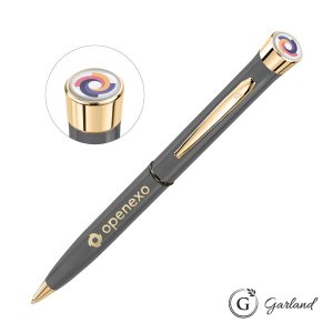 Custom Garland Recycled Custom Ballpoint Twist Pen - Gold Accent