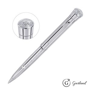 Custom Garland Signature Custom Emblem Twist Pen - Chrome