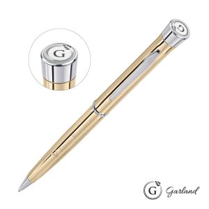 Custom Garland Signature Twist Ballpoint Pen - Gold Barrel