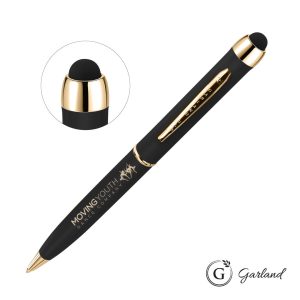 Custom Garland Stylus Matte Ballpoint Twist Pen - Gold